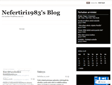 Tablet Screenshot of nefertiri1983.wordpress.com