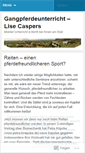 Mobile Screenshot of gangpferd.wordpress.com