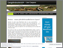 Tablet Screenshot of gangpferd.wordpress.com