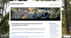 Desktop Screenshot of mydevexperience.wordpress.com