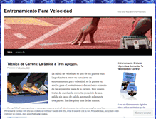 Tablet Screenshot of entrenamientoparavelocidad1.wordpress.com