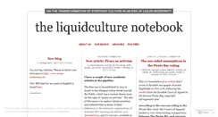 Desktop Screenshot of liquidculture.wordpress.com