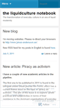 Mobile Screenshot of liquidculture.wordpress.com