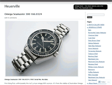 Tablet Screenshot of heuerville.wordpress.com