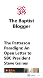 Mobile Screenshot of baptistblog.wordpress.com