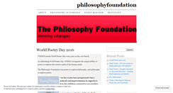 Desktop Screenshot of philosophyfoundation.wordpress.com