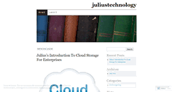 Desktop Screenshot of juliustechnology.wordpress.com