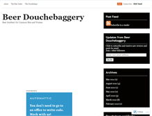 Tablet Screenshot of beerdouchebaggery.wordpress.com