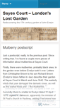 Mobile Screenshot of londonslostgarden.wordpress.com
