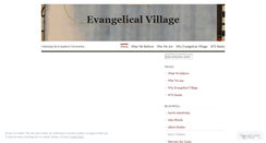 Desktop Screenshot of evangelicalvillage.wordpress.com
