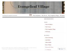 Tablet Screenshot of evangelicalvillage.wordpress.com