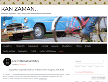 Tablet Screenshot of kanzaman.wordpress.com