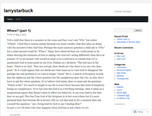 Tablet Screenshot of larrystarbuck.wordpress.com