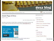 Tablet Screenshot of doxafellowship.wordpress.com