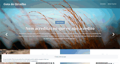 Desktop Screenshot of gotadeorvalho.wordpress.com
