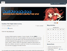 Tablet Screenshot of anifreakjoe.wordpress.com