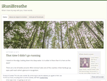 Tablet Screenshot of irunibreathe.wordpress.com