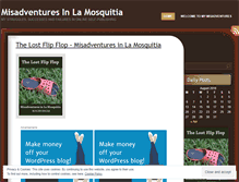 Tablet Screenshot of misadventuresinlamosquitia.wordpress.com