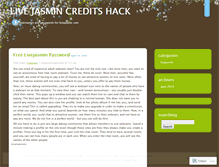 Tablet Screenshot of livejasmincreditshack.wordpress.com