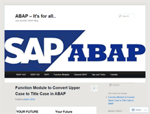 Tablet Screenshot of abap4all.wordpress.com