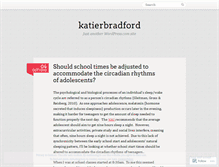 Tablet Screenshot of katierbradford.wordpress.com