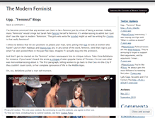 Tablet Screenshot of modernfem.wordpress.com