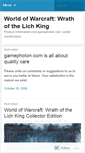 Mobile Screenshot of gamephotonwowwotlkproductsinfo.wordpress.com