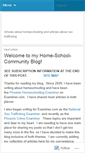 Mobile Screenshot of homeschoolcommunity.wordpress.com