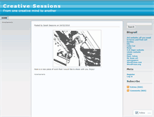 Tablet Screenshot of creativesessions.wordpress.com