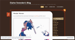 Desktop Screenshot of elainesnowden.wordpress.com