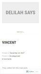 Mobile Screenshot of delilahsays.wordpress.com