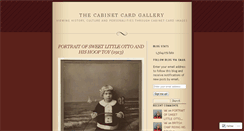 Desktop Screenshot of cabinetcardgallery.wordpress.com