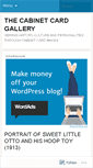 Mobile Screenshot of cabinetcardgallery.wordpress.com
