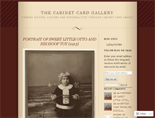 Tablet Screenshot of cabinetcardgallery.wordpress.com