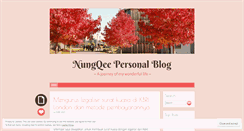 Desktop Screenshot of nungqee.wordpress.com