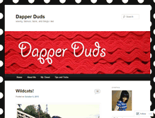 Tablet Screenshot of dapperduds.wordpress.com