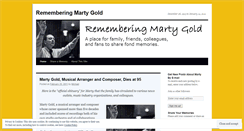 Desktop Screenshot of martygold.wordpress.com