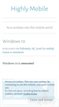Mobile Screenshot of highlymobile.wordpress.com