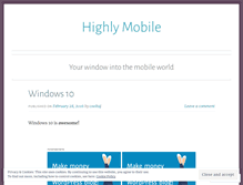 Tablet Screenshot of highlymobile.wordpress.com