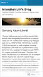 Mobile Screenshot of islamthetruth.wordpress.com