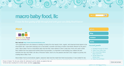 Desktop Screenshot of macrobabyfood.wordpress.com