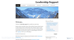 Desktop Screenshot of leadershipsupport.wordpress.com