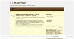 Desktop Screenshot of enmiderecho.wordpress.com