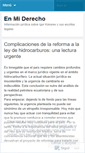 Mobile Screenshot of enmiderecho.wordpress.com