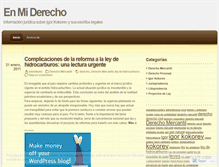 Tablet Screenshot of enmiderecho.wordpress.com