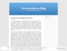 Tablet Screenshot of emrworkforce.wordpress.com