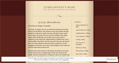 Desktop Screenshot of lukelangley.wordpress.com