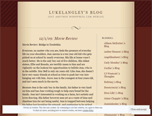 Tablet Screenshot of lukelangley.wordpress.com
