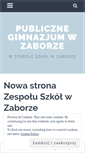 Mobile Screenshot of gimnazjumwzaborze.wordpress.com