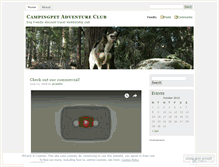 Tablet Screenshot of campingpetadventureclub.wordpress.com